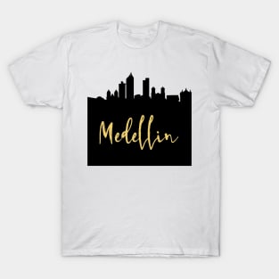 MEDELLIN COLOMBIA DESIGNER SILHOUETTE SKYLINE ART T-Shirt